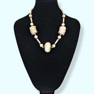 V. 1960s Bone Beaded Necklace